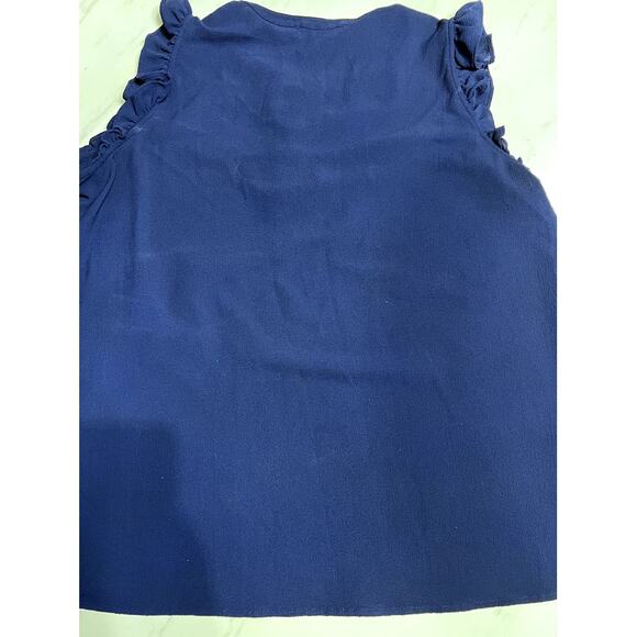 Michael Kors Blue Flowy Work Tank Size XL - Picture 5 of 9
